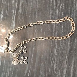 CC Earrings with Nadri Link Necklace